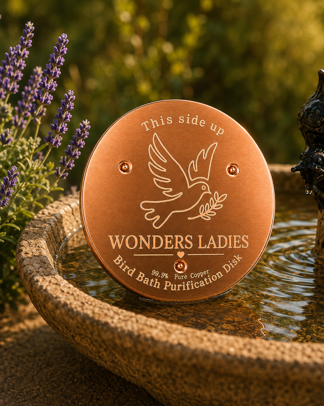 BIRD BATH COPPER DISC