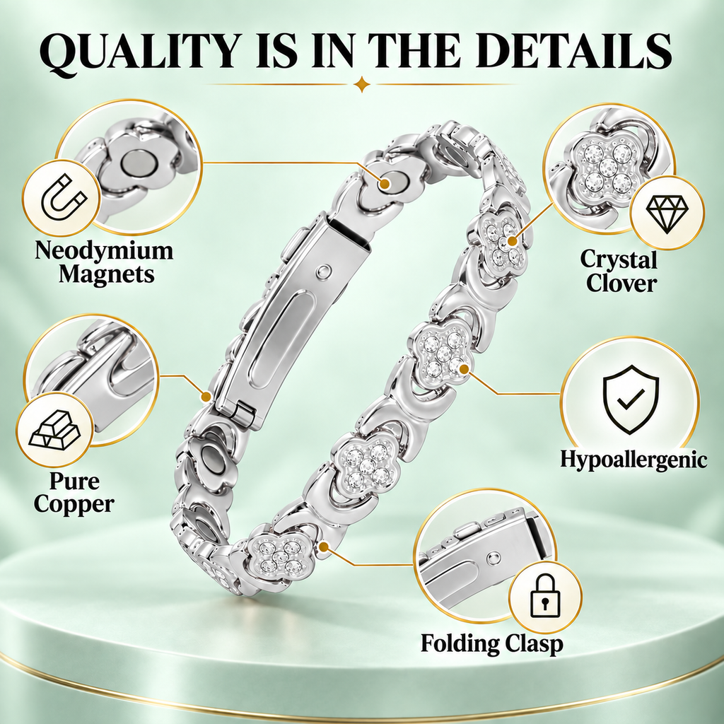 Premium Pure Copper Magnetic Bracelet for Women