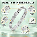 Premium Pure Copper Magnetic Bracelet for Women