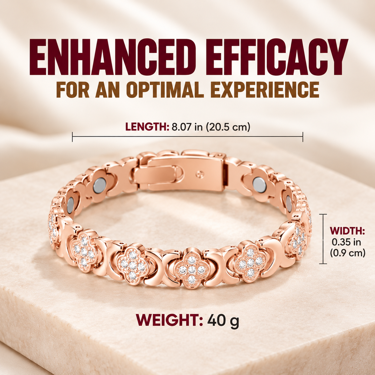 Premium Pure Copper Magnetic Bracelet for Women