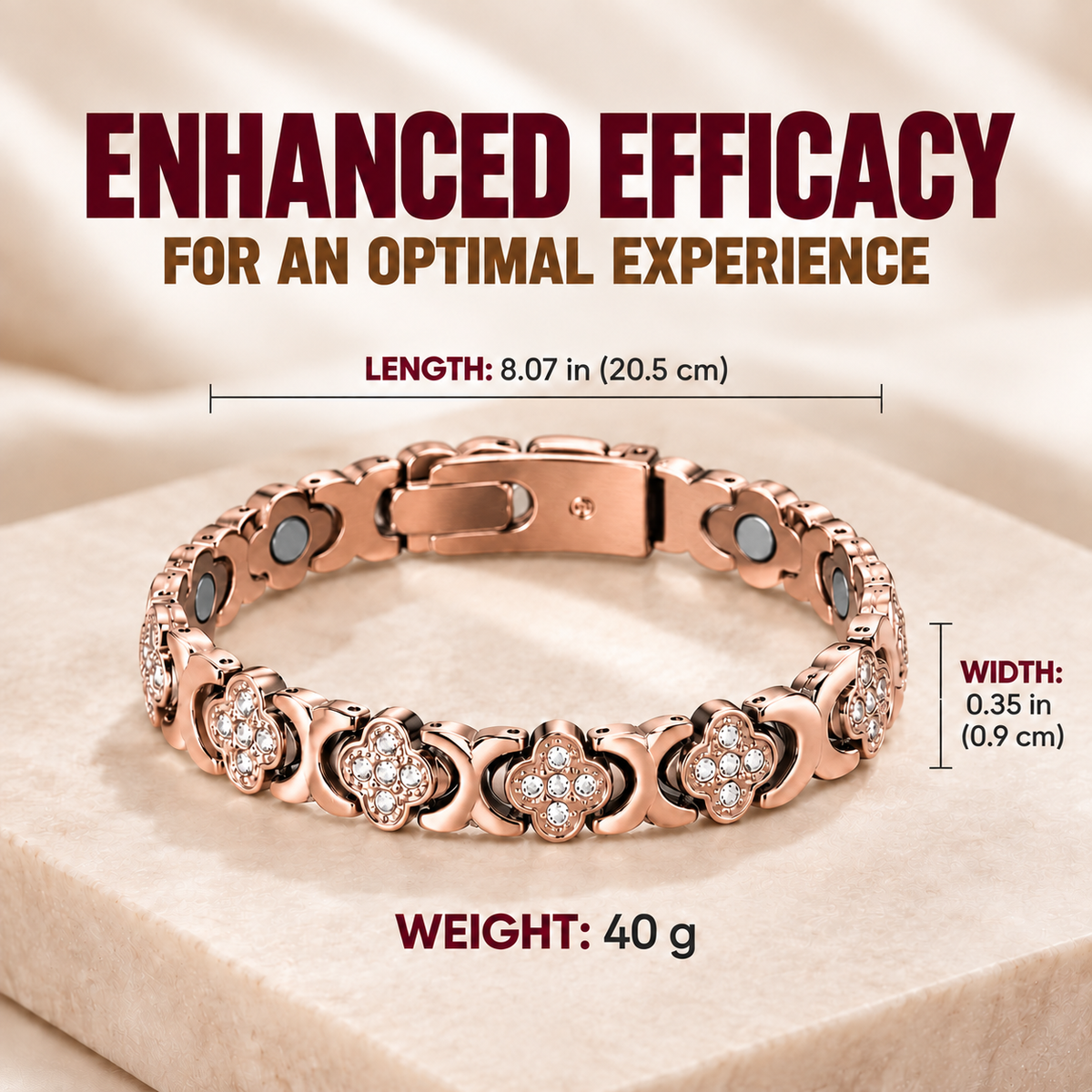 Premium Pure Copper Magnetic Bracelet for Women