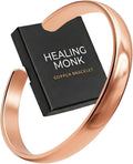 Healing Monk solid copper cuff bracelet, hand-forged in Nepal
