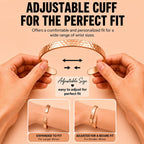 Solid copper cuff bracelet in the Twist finish