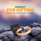 Adjustable solid copper cuff for men and women