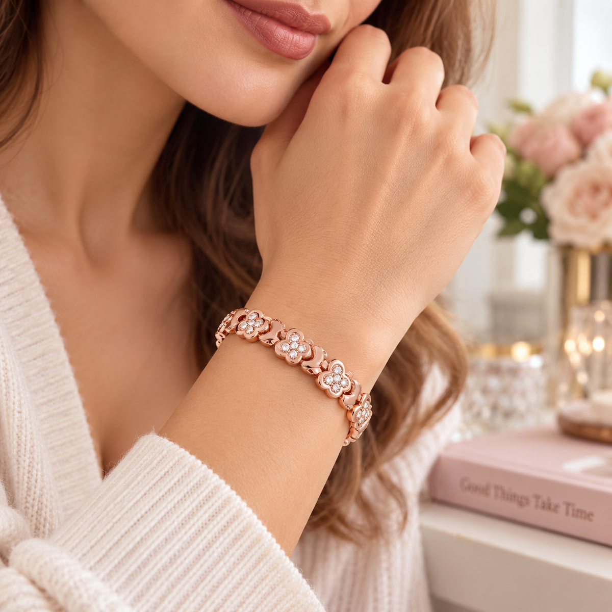 Premium Pure Copper Magnetic Bracelet for Women