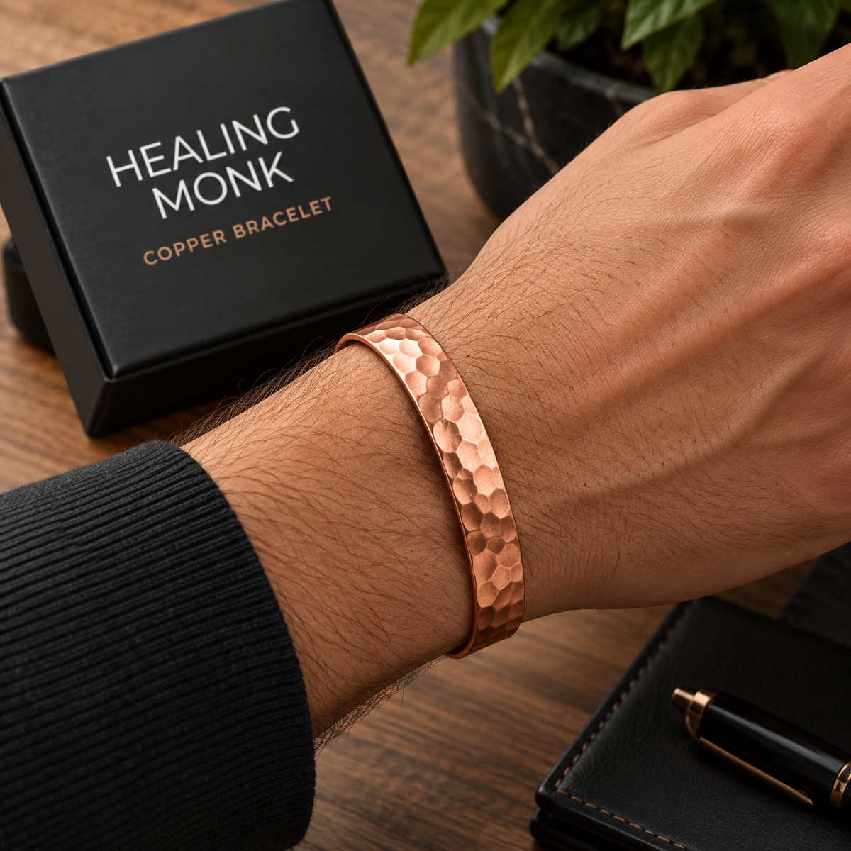 Healing Monk Pure Copper Bracelet for Men & Women