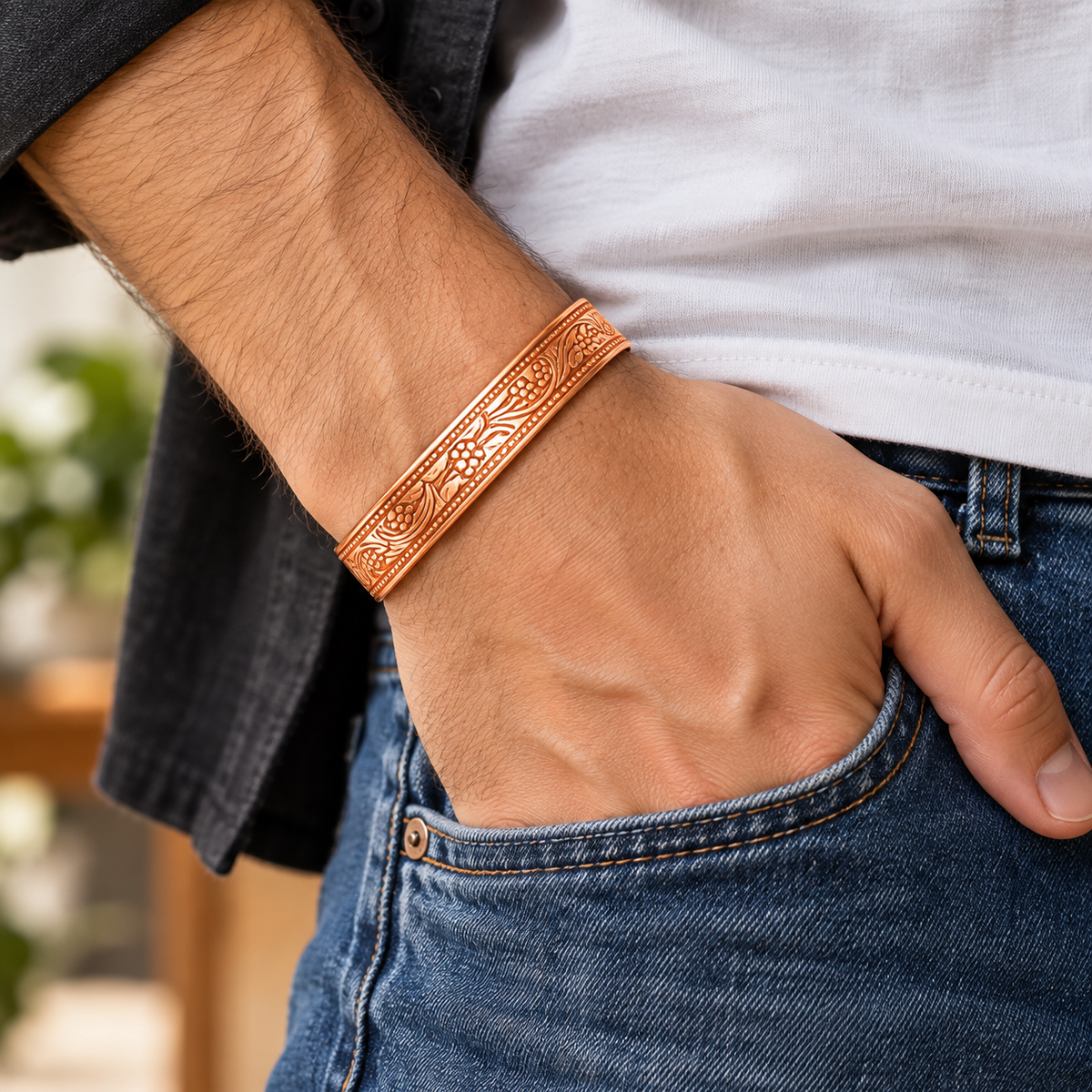 Healing Monk Pure Copper Bracelet for Men & Women